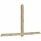 Ekena Millwork Eugene Rough Sawn Timber Gable Bracket, Douglas Fir, 108"W x 58"H x 4"D x 4"F, 13/12 Pitch GBW108X58X0404EUG00RDF - alternate 2